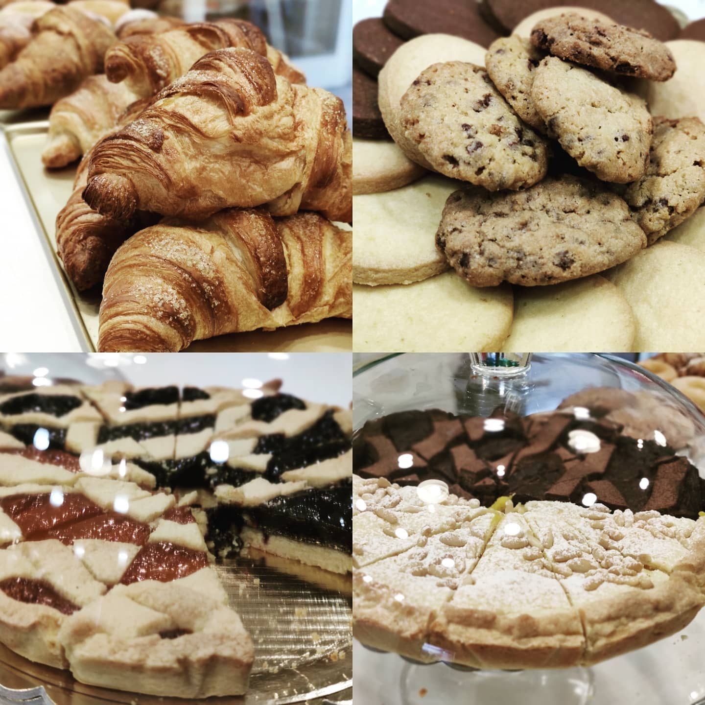 Cornetti, biscotti e dolci da colazione assortiti