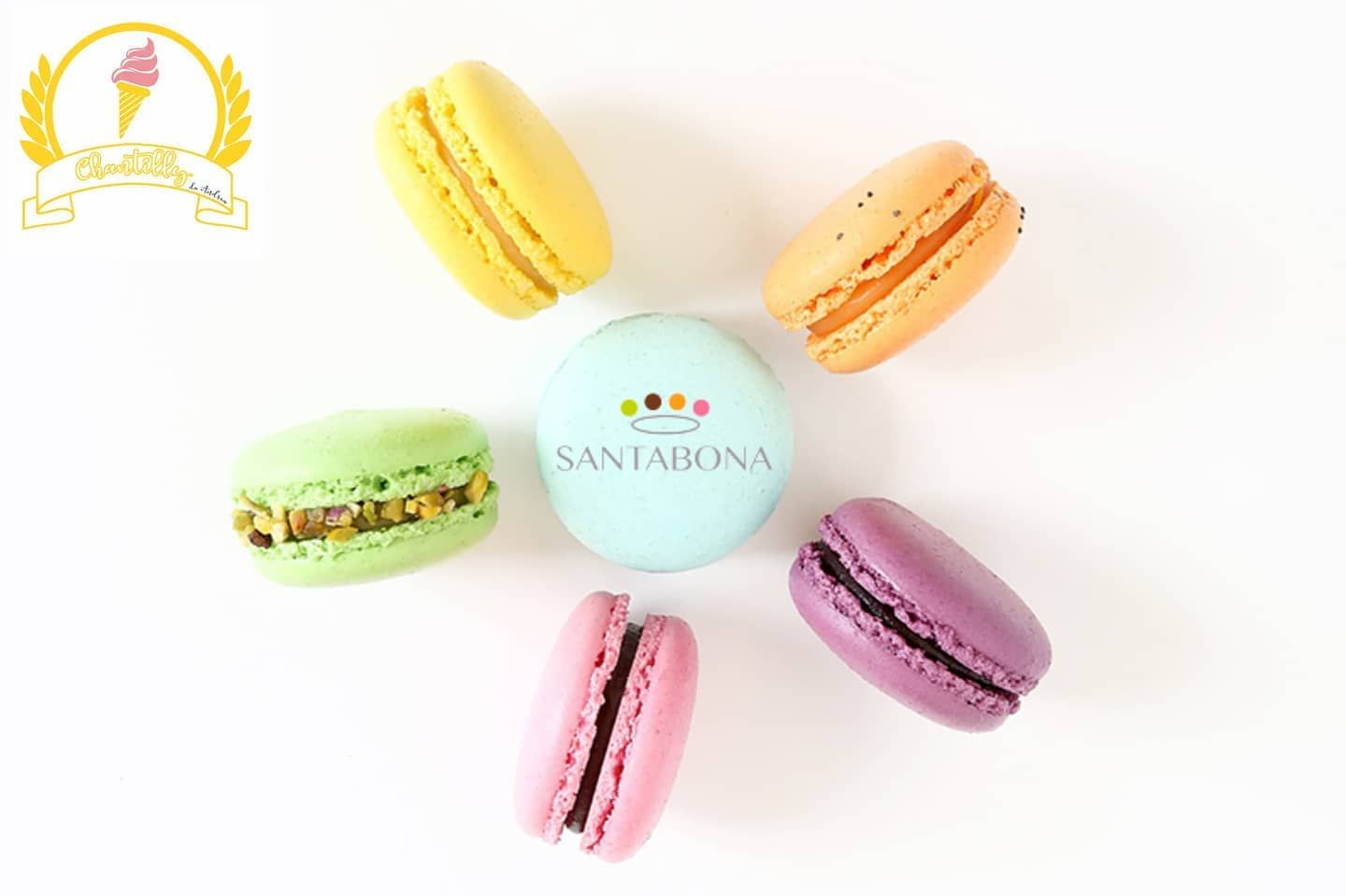 Macaron colorati con scritta personalizzata